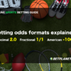 Sports betting odds formats explained