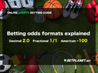 Sports betting odds formats explained