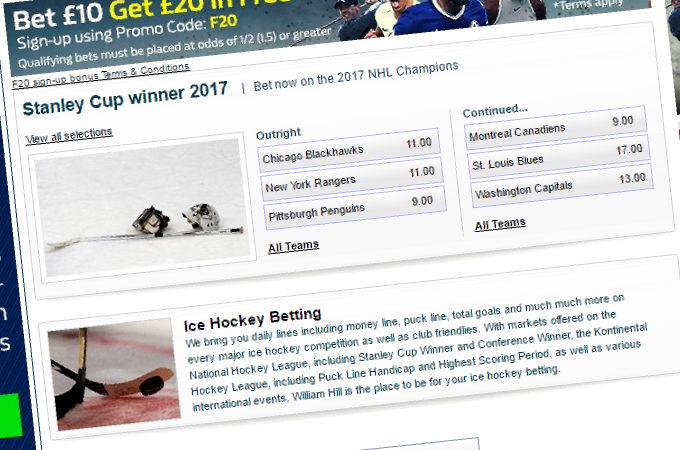 Hockey odds explained game