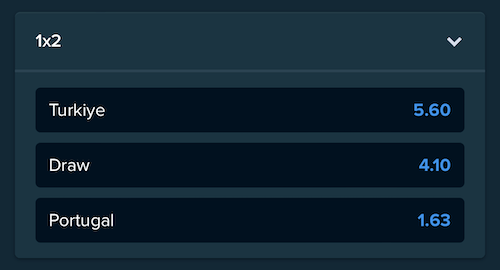 Decimal format betting odds example