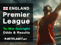 England Premier League To Win Outright Betting Odds & Results
